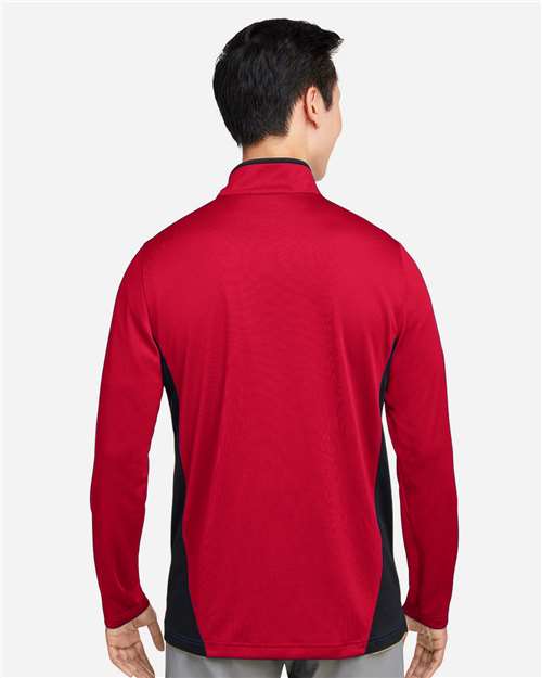 Men's Flash Snag Protection Plus IL Colorblock Quarter-Zip Pullover - Red/ Black