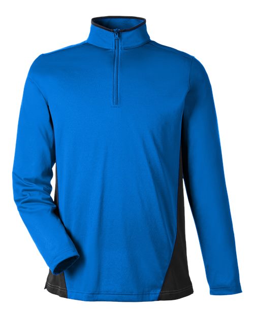 Men's Flash Snag Protection Plus IL Colorblock Quarter-Zip Pullover - True Royal/ Black