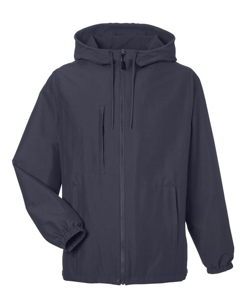 Unisex Flex Twill Hooded Jacket - Dark Charcoal