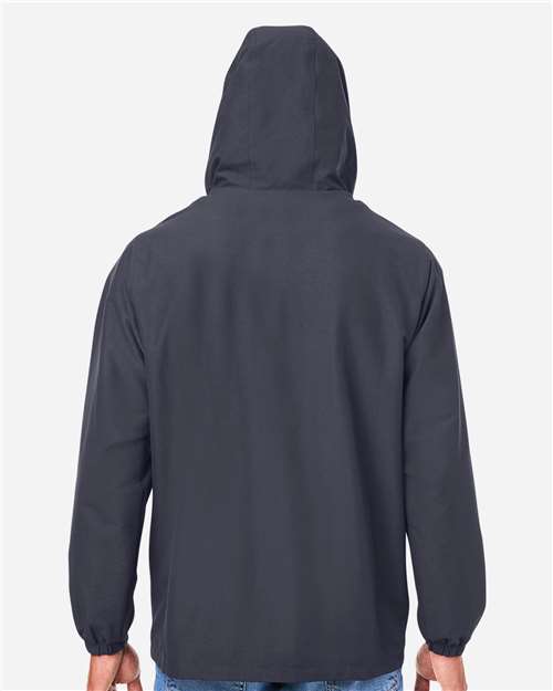 Unisex Flex Twill Hooded Jacket - Dark Charcoal
