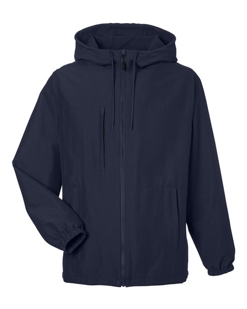 Unisex Flex Twill Hooded Jacket - Dark Navy