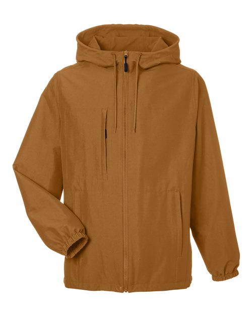 Unisex Flex Twill Hooded Jacket - Duck Brown