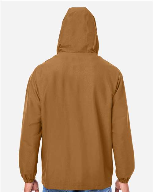 Unisex Flex Twill Hooded Jacket - Duck Brown