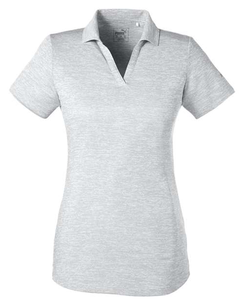 Women's Icon Heather Polo - Bright White