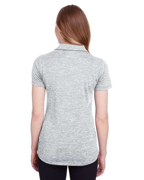 Women's Icon Heather Polo - Bright White