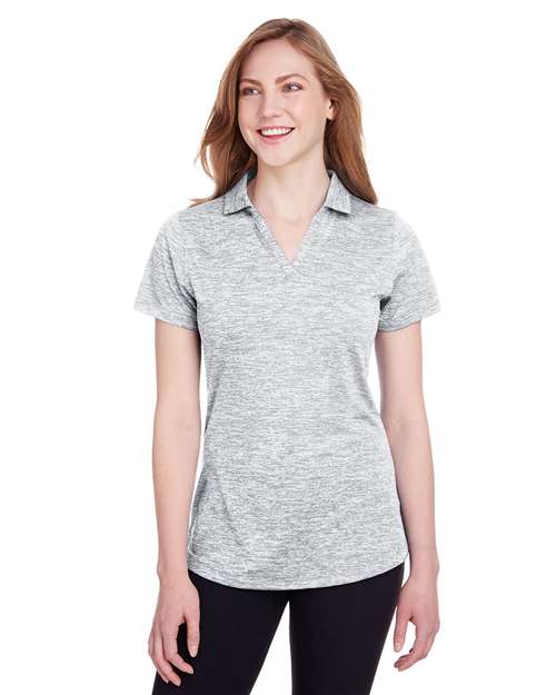 Women's Icon Heather Polo - Bright White