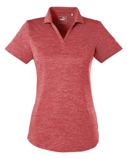 Women's Icon Heather Polo - High Risk Red