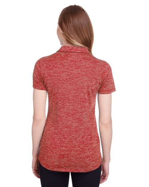 Women's Icon Heather Polo - High Risk Red