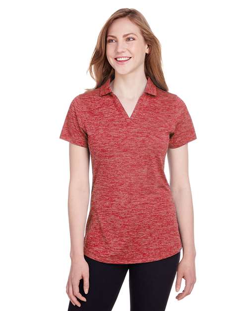 Women's Icon Heather Polo - High Risk Red