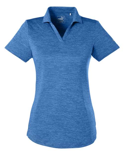 Women's Icon Heather Polo - Lapis Blue