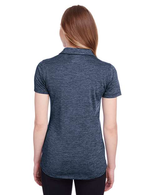 Women's Icon Heather Polo - Peacoat