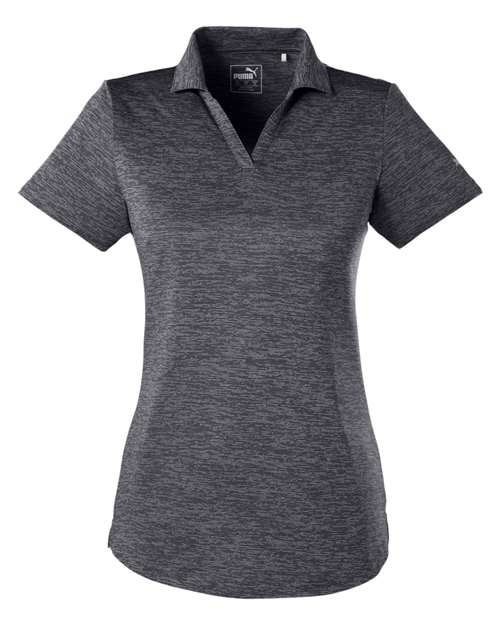 Women's Icon Heather Polo - Puma Black