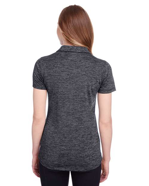 Women's Icon Heather Polo - Puma Black