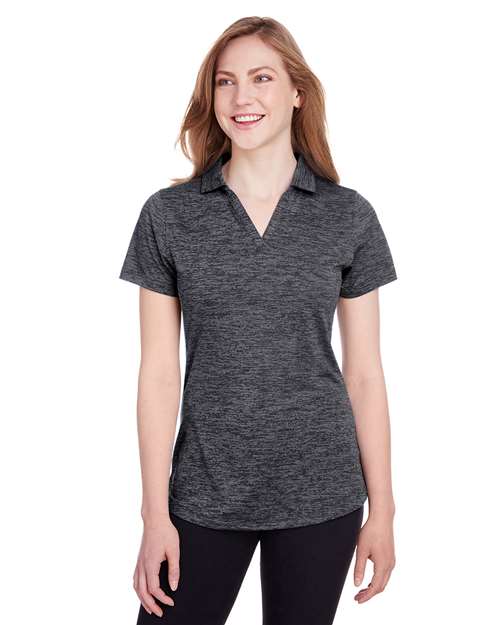 Women's Icon Heather Polo - Puma Black