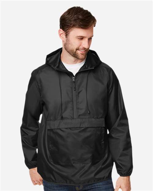 Unisex Zone Protect Packable Anorak Jacket - Black