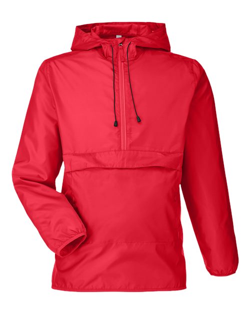 Unisex Zone Protect Packable Anorak Jacket - Sport Red