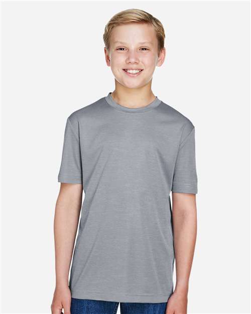 Youth Sonic Heather Performance T-Shirt - Athletic Heather