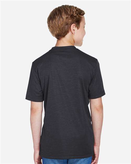 Youth Sonic Heather Performance T-Shirt - Black Heather
