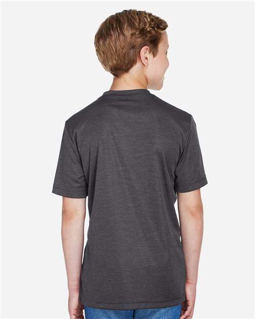 Youth Sonic Heather Performance T-Shirt - Dark Grey Heather