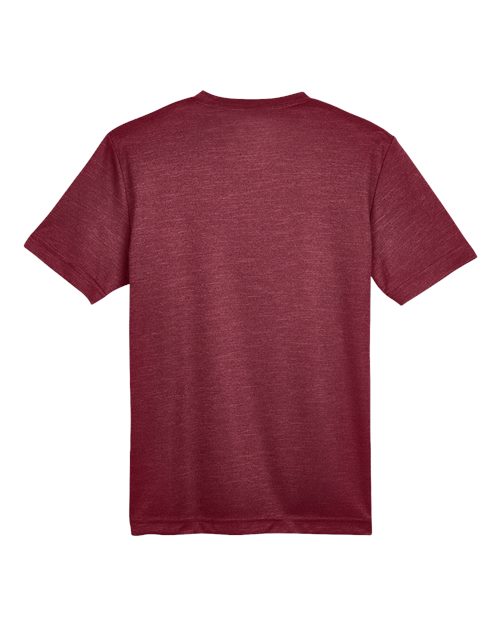Youth Sonic Heather Performance T-Shirt - Sport Maroon Heather