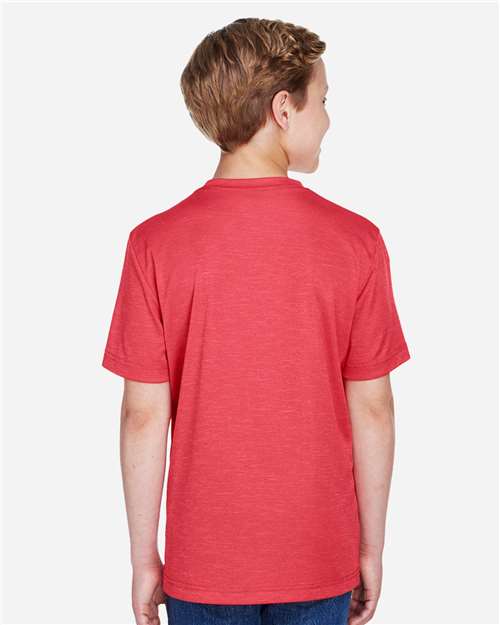 Youth Sonic Heather Performance T-Shirt - Sport Red Heather