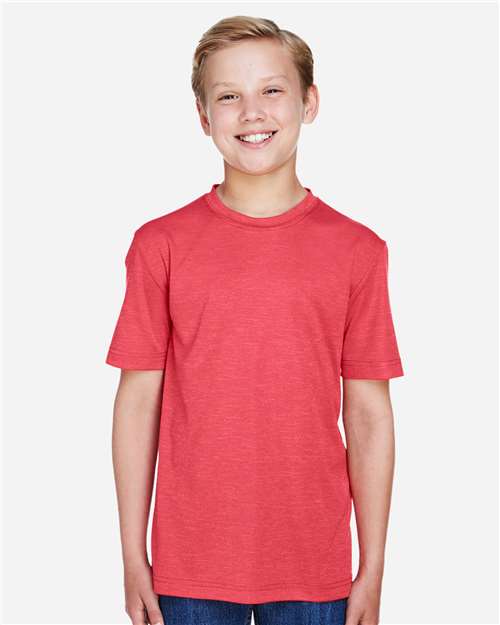 Youth Sonic Heather Performance T-Shirt - Sport Red Heather