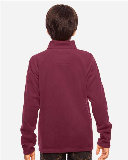 Youth Campus Microfleece Jacket - Sport Maroon