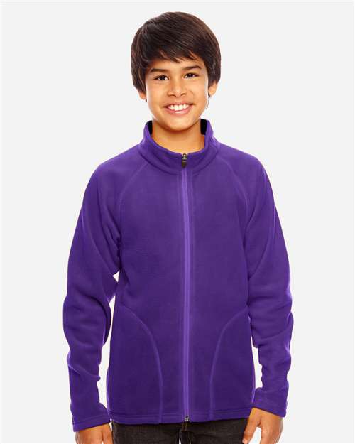 Youth Campus Microfleece Jacket - Sport Purple