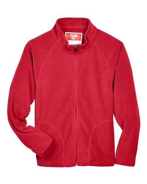 Youth Campus Microfleece Jacket - Sport Red