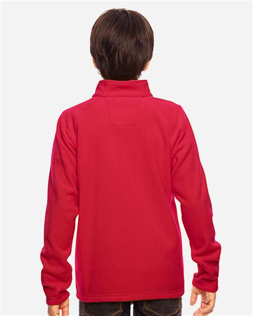 Youth Campus Microfleece Jacket - Sport Red