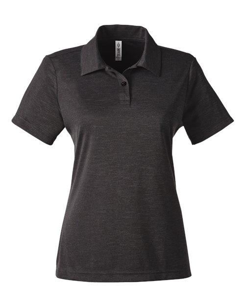 Women's Zone Sonic Heather Performance Polo - Black Heather