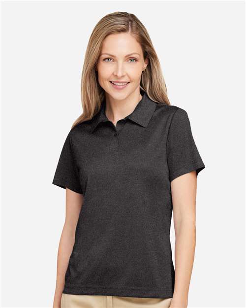 Women's Zone Sonic Heather Performance Polo - Black Heather