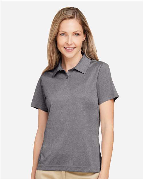 Women's Zone Sonic Heather Performance Polo - Dark Grey Heather