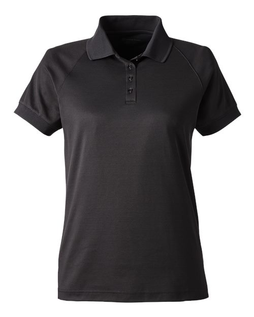Women's Charge Snag and Soil Protect Polo - Black