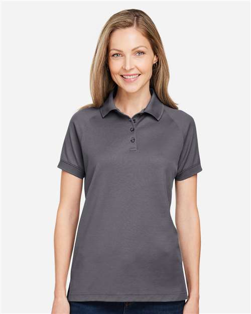 Women's Charge Snag and Soil Protect Polo - Dark Charcoal
