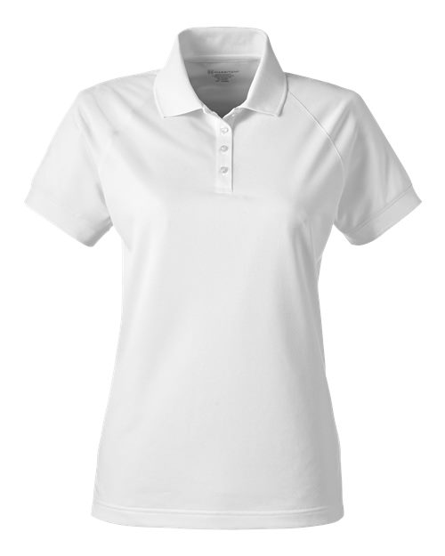 Women's Charge Snag and Soil Protect Polo - White