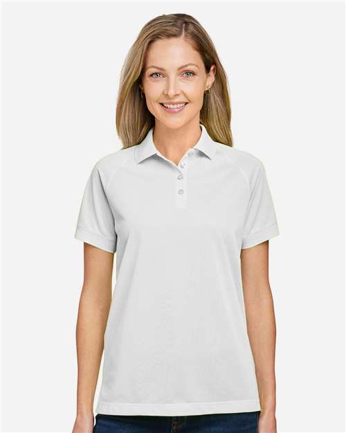 Women's Charge Snag and Soil Protect Polo - White