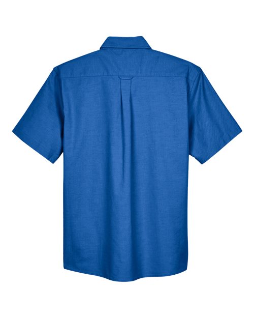 Men's Oxford Short Sleeve with Stain-Release - French Blue