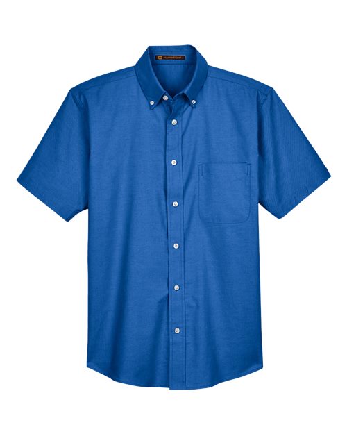 Men's Oxford Short Sleeve with Stain-Release - French Blue