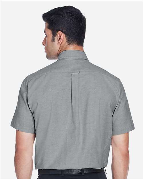 Men's Oxford Short Sleeve with Stain-Release - Oxford Grey