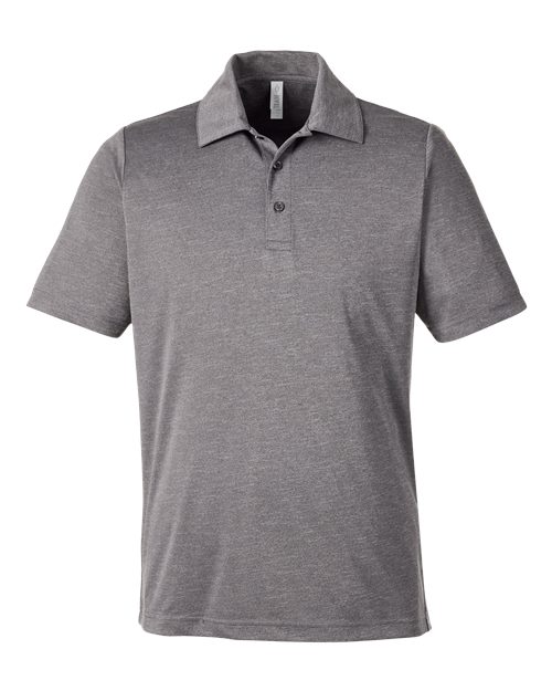 Men's Zone Sonic Heather Performance Polo - Dark Grey Heather