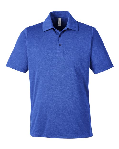 Men's Zone Sonic Heather Performance Polo - Sport Royal Heather
