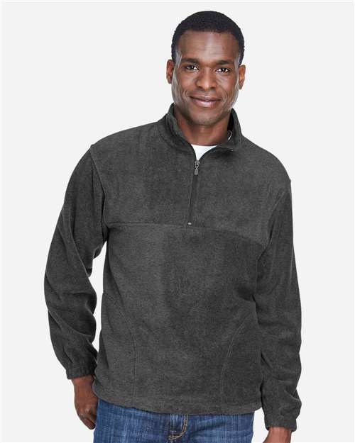 Men's Fleece Quarter-Zip Pullover - Charcoal
