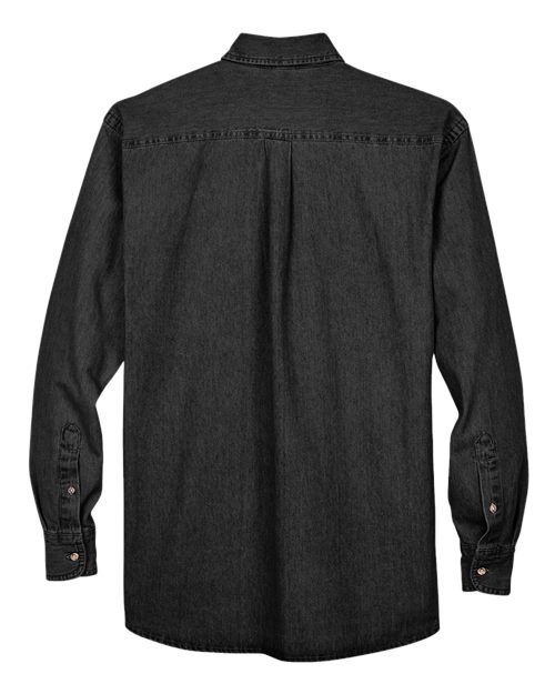 Men's Denim Shirt - Washed Black