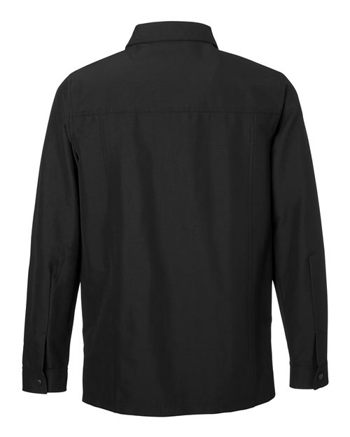 Unisex Flex Twill Overshirt Jacket - Black