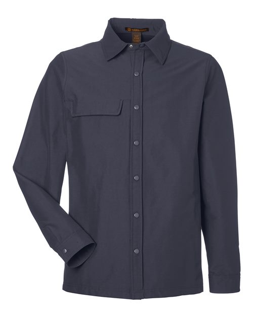 Unisex Flex Twill Overshirt Jacket - Dark Charcoal