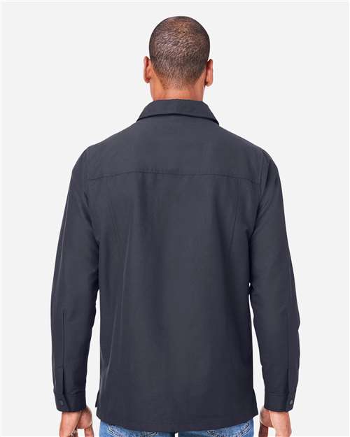 Unisex Flex Twill Overshirt Jacket - Dark Charcoal