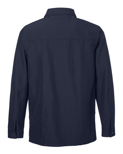 Unisex Flex Twill Overshirt Jacket - Dark Navy