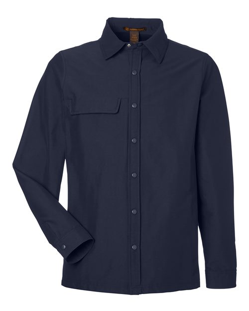 Unisex Flex Twill Overshirt Jacket - Dark Navy