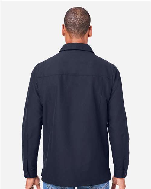 Unisex Flex Twill Overshirt Jacket - Dark Navy